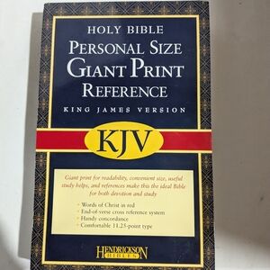 KJV Personal Size Giant Print Reference Edition Bible Hendrickson Bibles